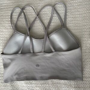 Lululemon Athletica Light Gray Strappy Sports Bra
